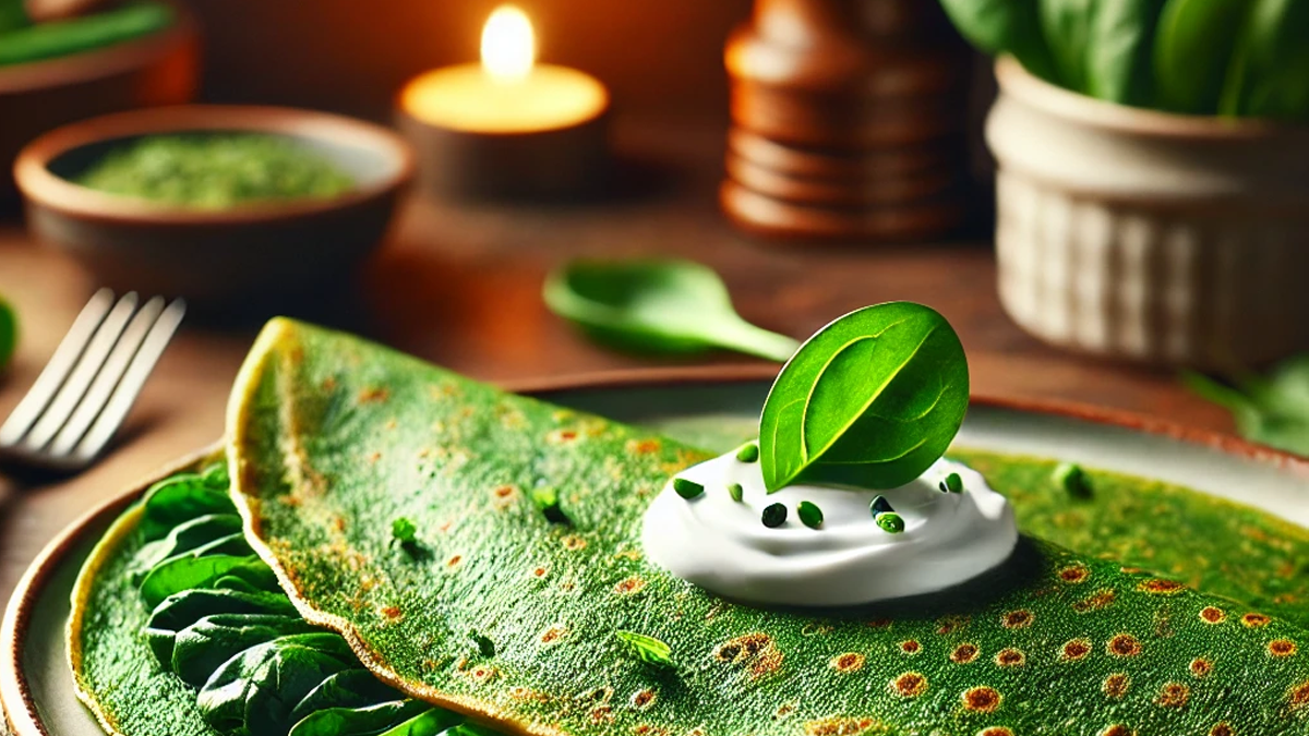 Spenótos palacsinta