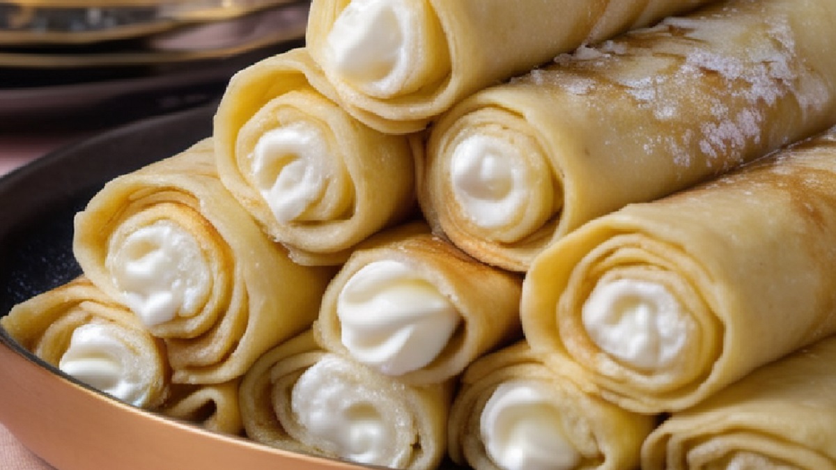 Tejbegrízzel töltött palacsinta