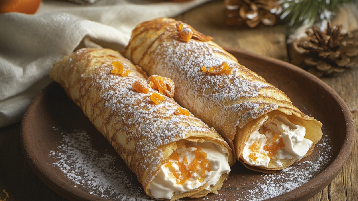 Karácsonyi mézeskalács palacsinta narancsos mascarpone krémmel