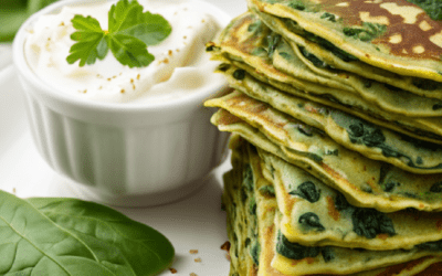 Spenótos fokhagymás palacsinta