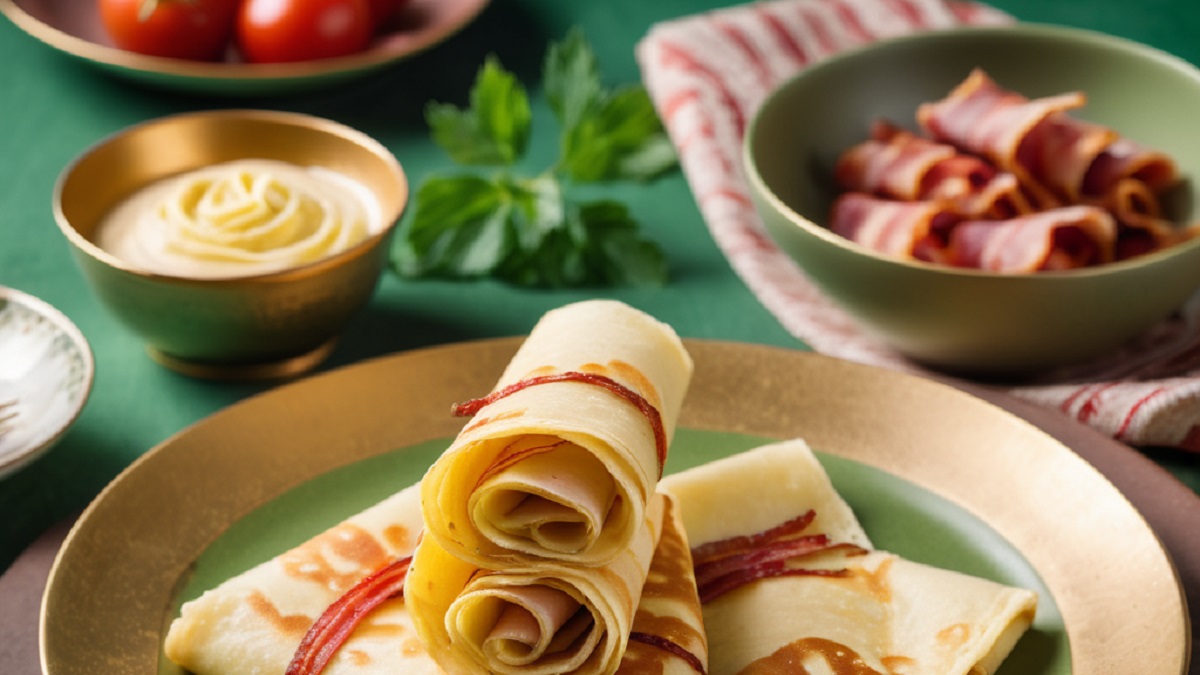 Sonkás-baconos palacsinta