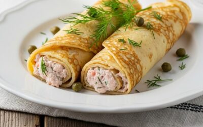 Sajtkrémes lazacos palacsinta