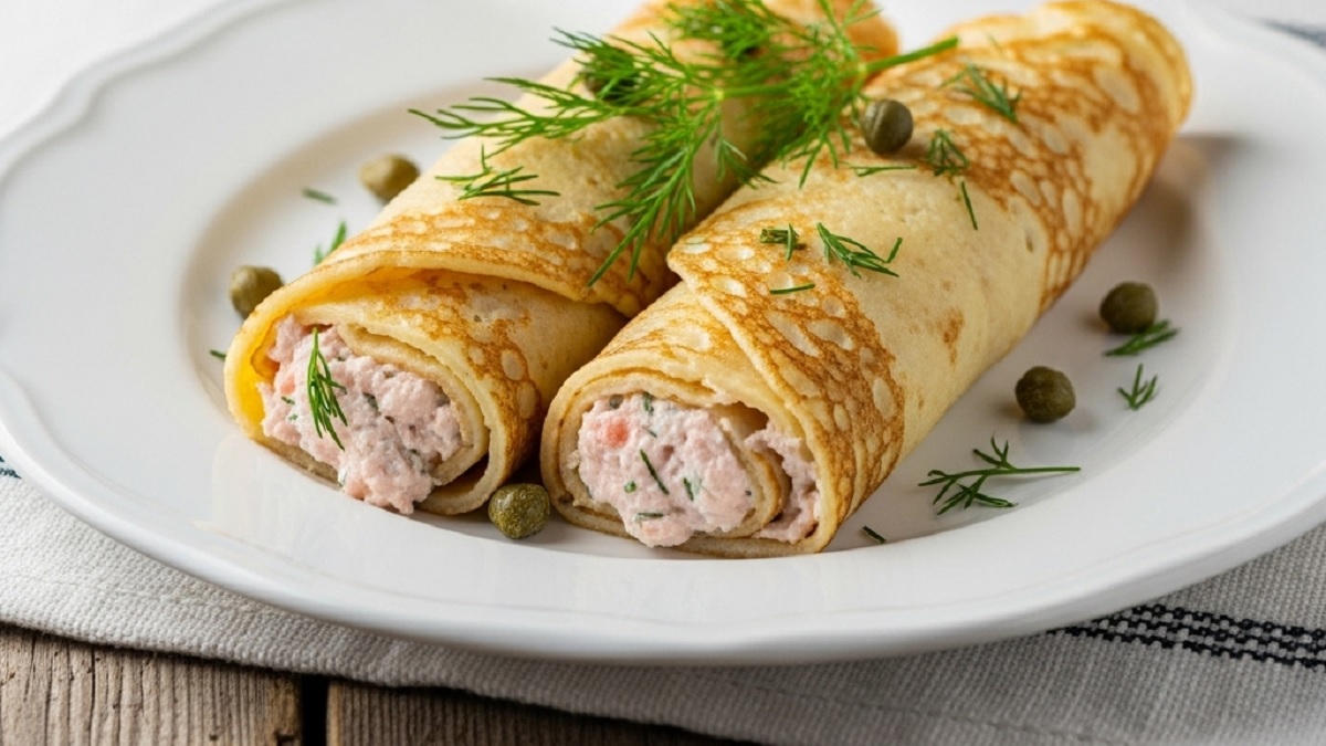 Sajtkrémes lazacos palacsinta