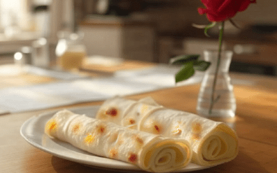 Palacsinta túrós-citromos töltelékkel