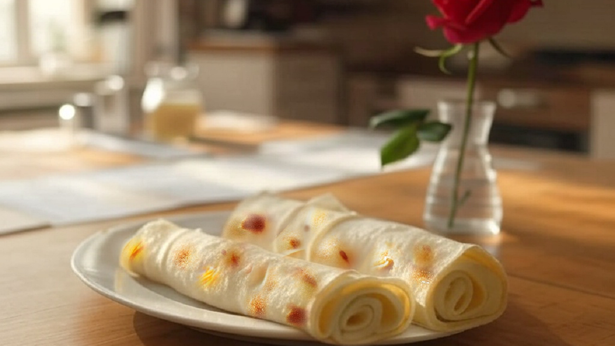 Palacsinta túrós-citromos töltelékkel