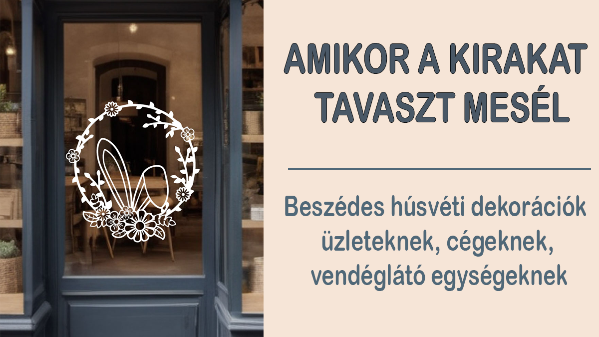 Húsvéti kirakatmatricák – Dekoráció Webáruház